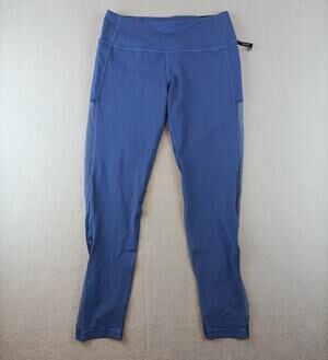 Victoria's Secret Sport Womens High Waisted Leggings Sz L Long Periwinkle Blue
